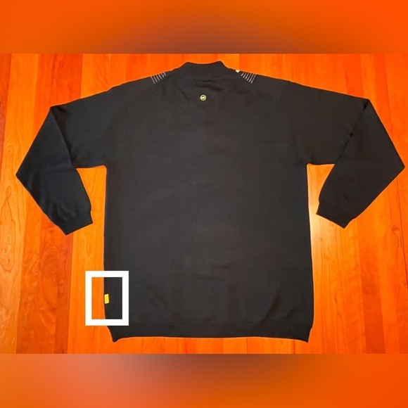 Vintage 90s Mecca GOLD Sweater Hip-Hop Streetwear Knit Men's XL -Y2K - EUC. - Picture 9 of 14